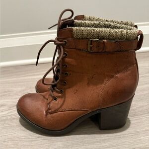 Brown Heeled Boots